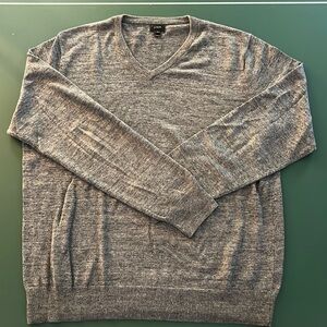 J crew men’s cotton v neck sweater size medium